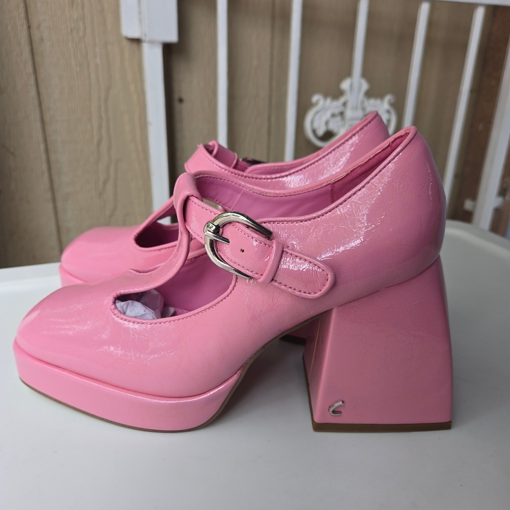 Circus by Sam Edelman Pink Patent Mary Jane Platform Heels - Picture 5 of 15